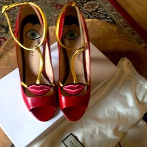 Gucci women shoes with dust bag,authentic and brand new